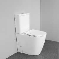 Modern style australia standard bathroom ceramic china dual flush rimless floor mounted 2 piece white wc toilets closestool